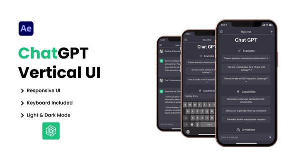Videohive - ChatGPT AI Chatbot Vertical UI 47068592