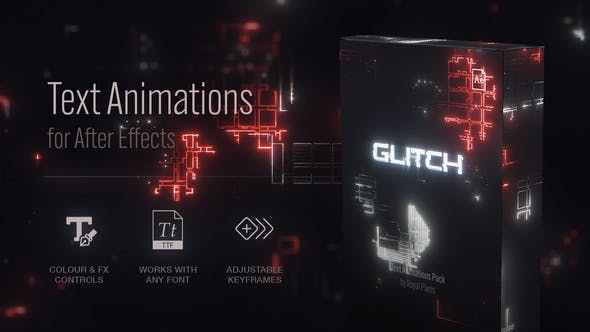 Videohive - Text Animation Presets | Glitch 47600501