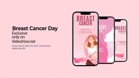 Videohive - Breast Cancer Instagram Stories 48036944