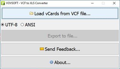 VovSoft VCF to XLS Converter 2.5.0  Multilingual