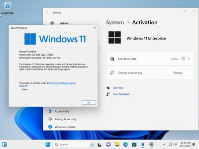 Windows 11 Enterprise 22H2 Build 22621.2283 (No TPM Required) Preactivated Multilingual September 2023