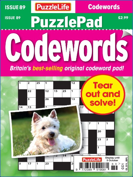 PuzzleLife PuzzlePad Codewords - Issue 89 - 7 September 2023