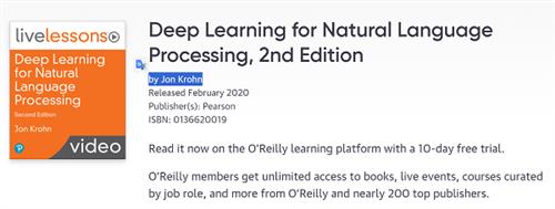 Jon Krohn – Deep Learning for Natural Language Processing, 2nd Edition