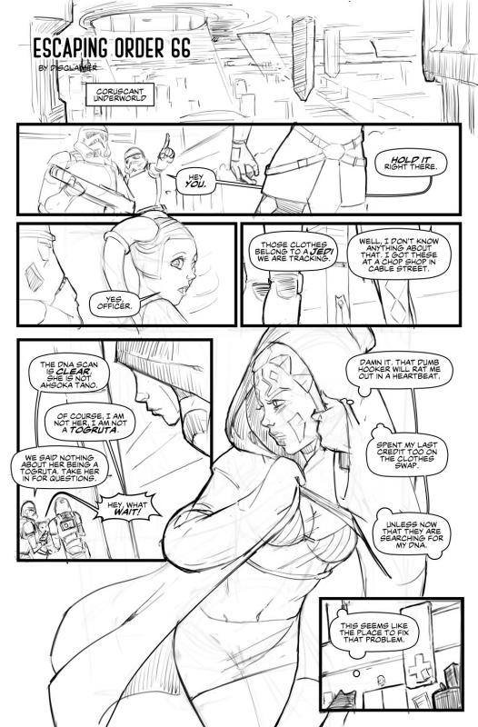 Disclaimer - Escape from Order 66 (Star Wars) Porn Comics