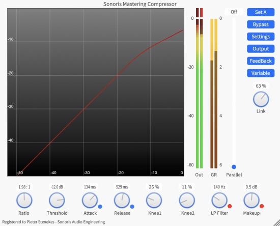 Sonoris Mastering Compressor 1.2