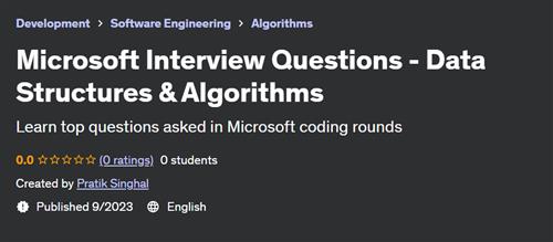 Microsoft Interview Questions – Data Structures & Algorithms