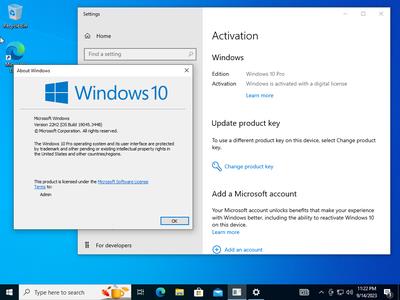 Windows 10 Pro 22H2 build 19045.3448 Preactivated Multilingual September 2023 (x64)
