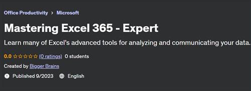 Mastering Excel 365 – Expert