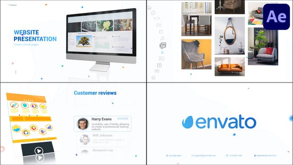 Videohive - Web Constructor Website Presentation for After Effects 48023059