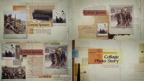 Videohive - Collage Photo History 47935074