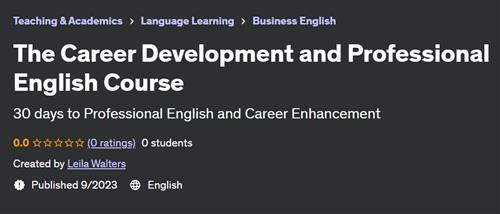 The Career Development and Professional English Course