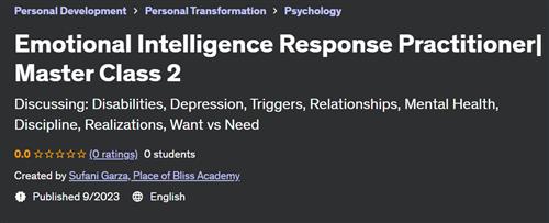 Emotional Intelligence Response Practitioner – Master Class 2