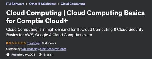 Cloud Computing – Cloud Computing Basics for Comptia Cloud+