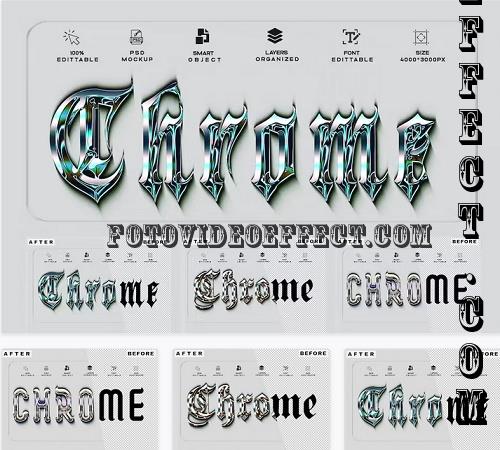 3 PSD Ultra Reflective Chrome Text Effect - PQ5WXEJ