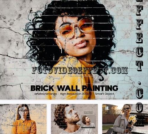 Brick Wall Painting Photo Effect - RX87SJ8