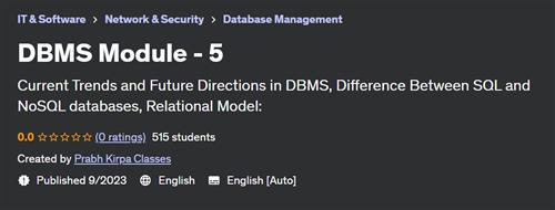 DBMS Module – 5