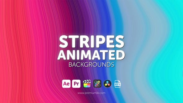 Videohive - Stripes Animated Backgrounds 48124040