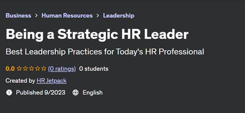 Being a Strategic HR Leader