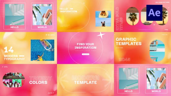 Videohive - Colorful Animation Typography 48055667