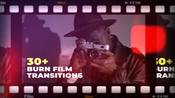 Videohive - Film Burn Transitions 48059329