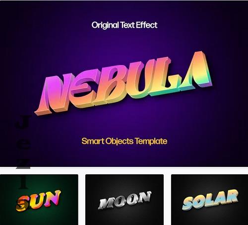 Smooth Gradient 3D Text Effect - 42217303