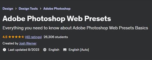 Adobe Photoshop Web Presets