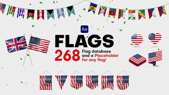 Videohive - Flags for After Effects 48107273