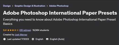 Adobe Photoshop International Paper Presets
