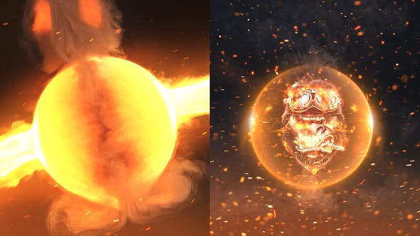 Videohive - Fire Logo Reveal 48077621