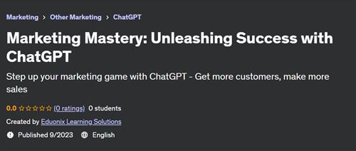 Marketing Mastery – Unleashing Success with ChatGPT