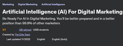 Artificial Intelligence (AI) For Digital Marketing