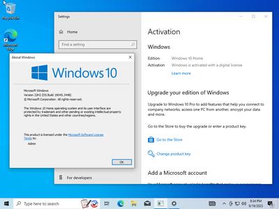 Windows 10 22H2 build 19045.3448 AIO 16in1 Preactivated Multilingual September 2023 (x64) 
