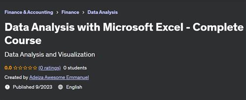 Data Analysis with Microsoft Excel – Complete Course