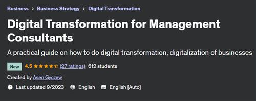 Digital Transformation for Management Consultants