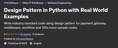 Design Pattern in Python with Real World Examples