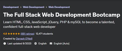 The Full Stack Web Development Bootcamp