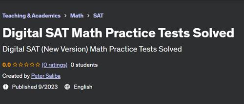 SAT Math Digital Practice Tests Solved