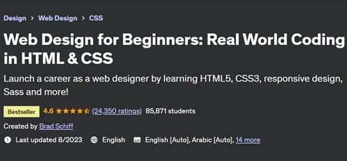 Web Design for Beginners – Real World Coding in HTML & CSS