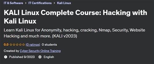 KALI Linux Complete Course – Hacking with Kali Linux