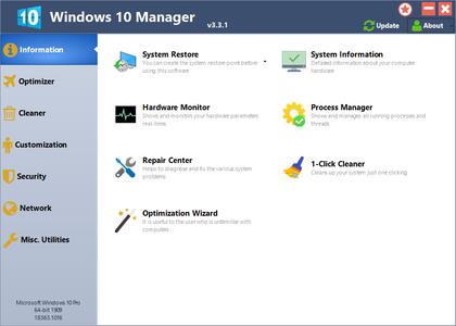 Yamicsoft Windows 10 Manager 3.8.6 Multilingual + Portable