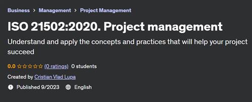 ISO 21502:2020. Project management