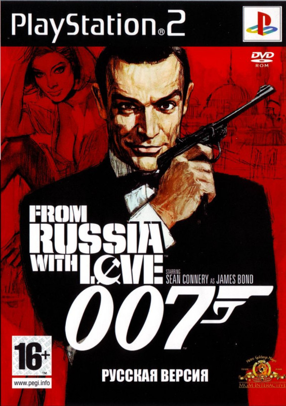 Постер игры James Bond 007 : from Russia with Love на пс2. PS with Love. 007 from russia with love