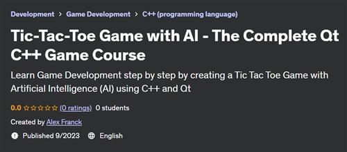 TicTacToe Game with AI – The Complete Qt C++ Game Course