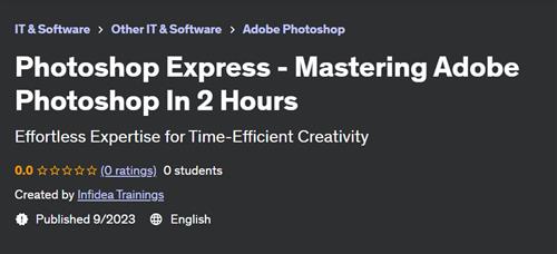 Photoshop Express – Mastering Adobe Photoshop In 2 Hours