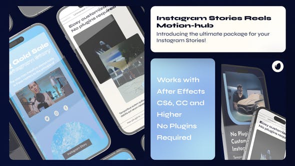 Videohive - Blue Instagram Stories 48181831