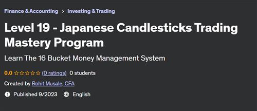Level 19 – Japanese Candlesticks Trading Mastery Program
