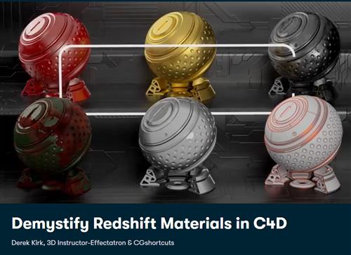 Skillshare – Demystify Redshift Materials in C4D