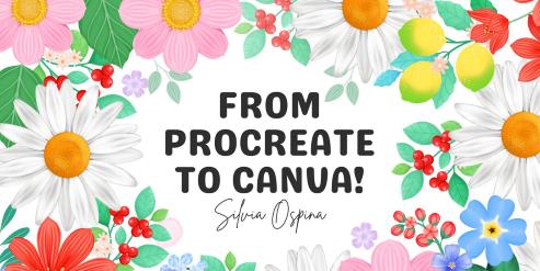 From Procreate to Canva Turn Digital Illustrations into Botanical Designs