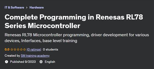 Complete Programming in Renesas RL78 Series Microcontroller