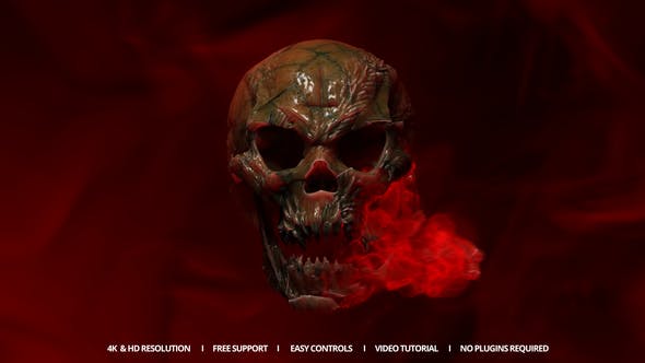 Videohive - Cursed Skull Reveal 48172857